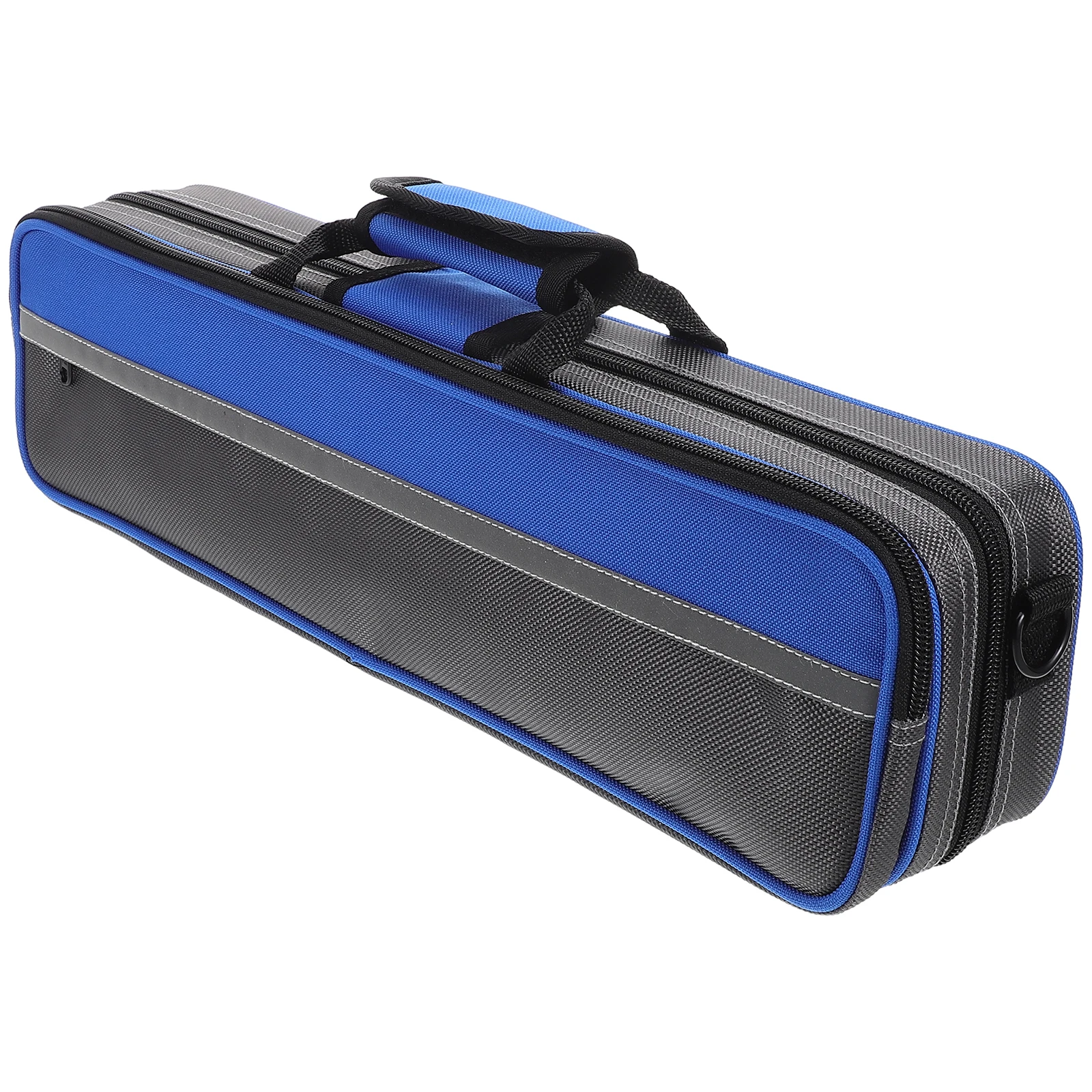 

Case 17 Hole Waterproof Shockproof Lightweight Oxford Cloth Carrying Bag For Flute Recorder Storage With Shoulder Strap Blue