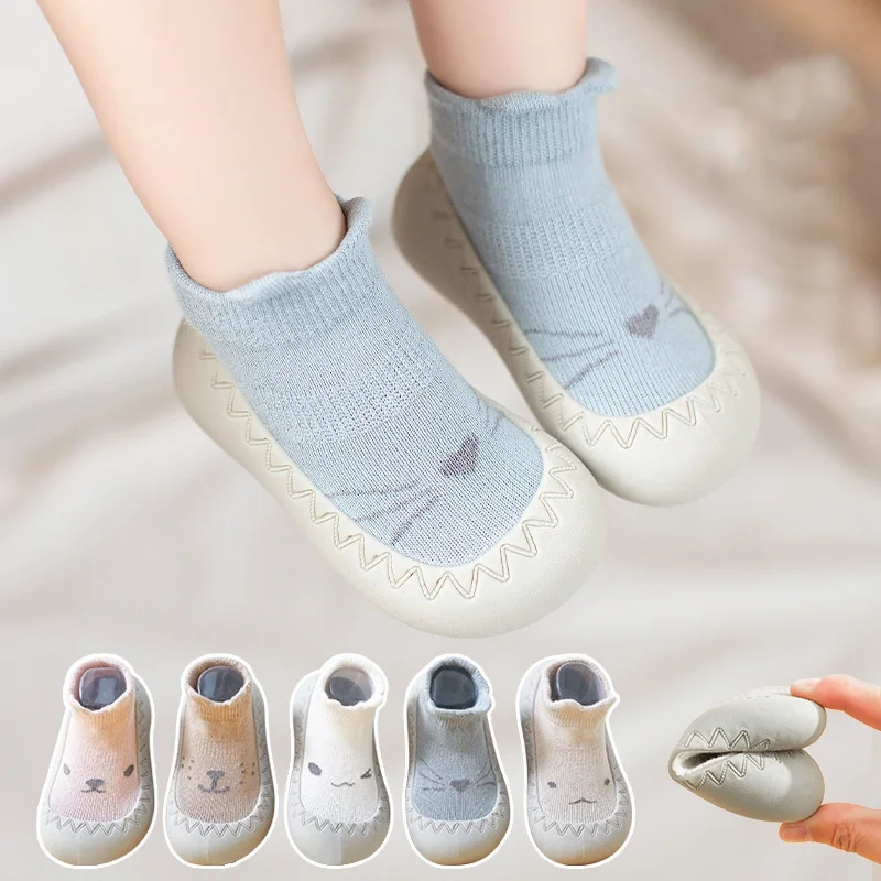 

New Baby Socks Shoes Infant Color Matching Cute Kids Boys Shoes Doll Soft Soled Child Floor Sneaker First Walkers Toddler Girls