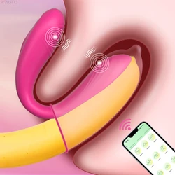 APP Control Vibrator Couples Dual Wearable Vibrating Massager for Women Clitoris Stimulate Female G-Spot Vibrating Adult Sex Toy