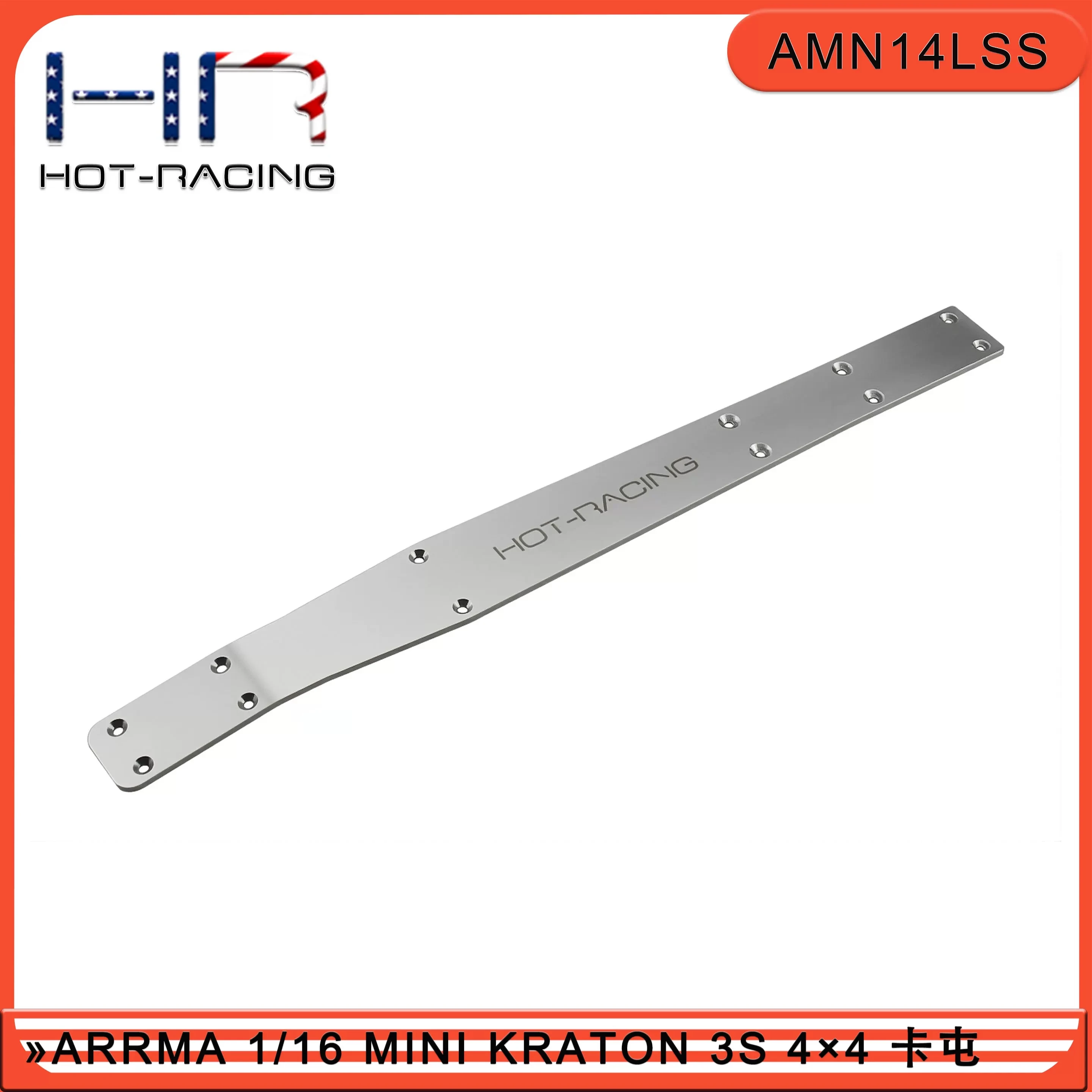 

Усиление центральной части шасси из нержавеющей стали для HR ARRMA 1/16 Mini Kraton 3S