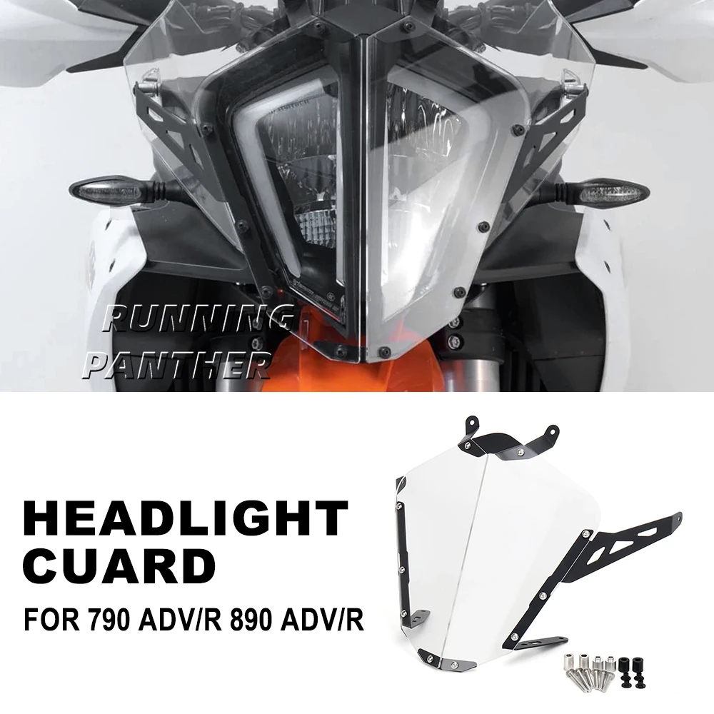 

Новинка для 890 Adventure ADV R/790 ADVENTURE Adv R 2023-2024, защитная крышка для передней фары, комплект аксессуаров для мотоциклов