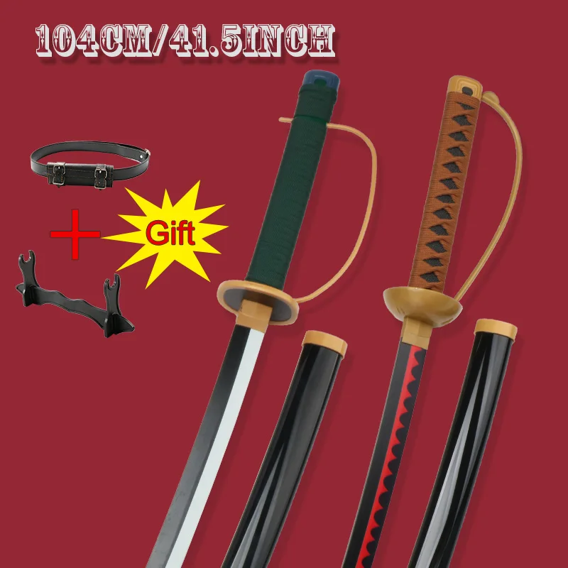 

Cosplay Anime Sword Japanese Samurai Sword No Sharp Costume Party Anime Show Free Sword Stand And Belt