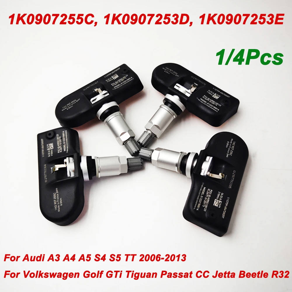 High Quality 1K0907255C 1K0907253D 1K0907253E 315Mhz TPMS Tire Pressure Sensor For Audi A3 A4 A5 S4 S5 VW Golf Passat CC Jetta