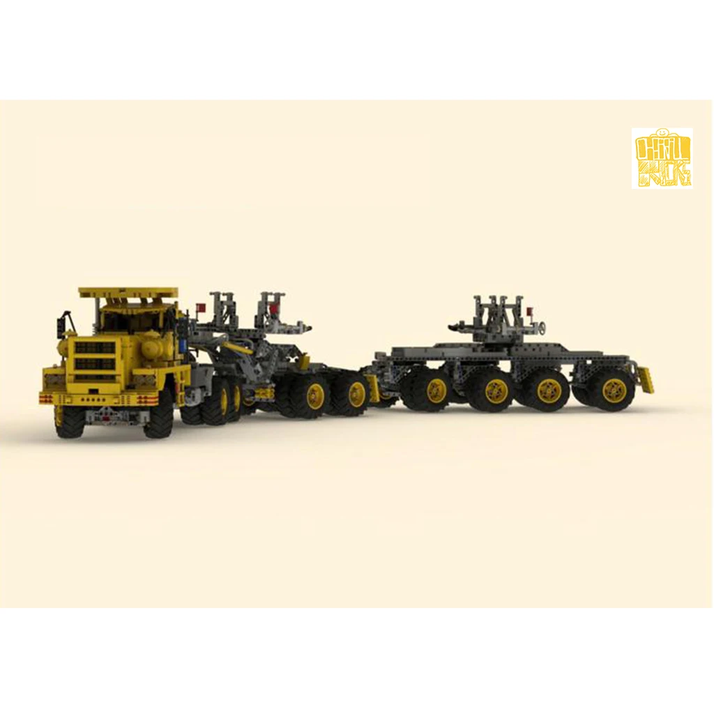 MOC XM400 Heavy Truck P12& XM401 Trailers with Beam Model With PDF Drawings Building Blocks Bricks Christmas Gifts