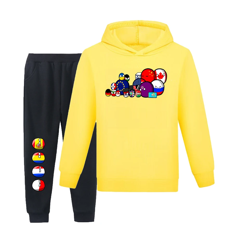 Countryball Polandballs Children's Boy Coat Kids Clothes Boys Sweatshirts for Boy Child Sweatshirt Sweater Girl Hoodies Boys Top