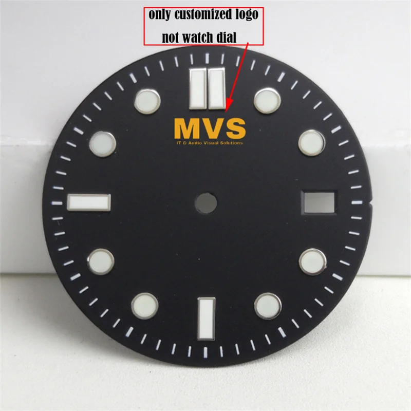 Small Size Gold Metal Custom Watch Dial Sticker 28.5mm Self-Adhesive Silver Label Small Brand 3D Logo Customized Name Carve