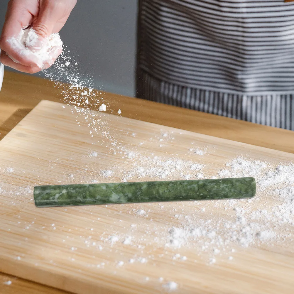 

Natural Stone Marble Rolling Pin for Dumpling Pizza Dough Fondant Baking Non-Stick Smooth Surface Home Kitchen Use