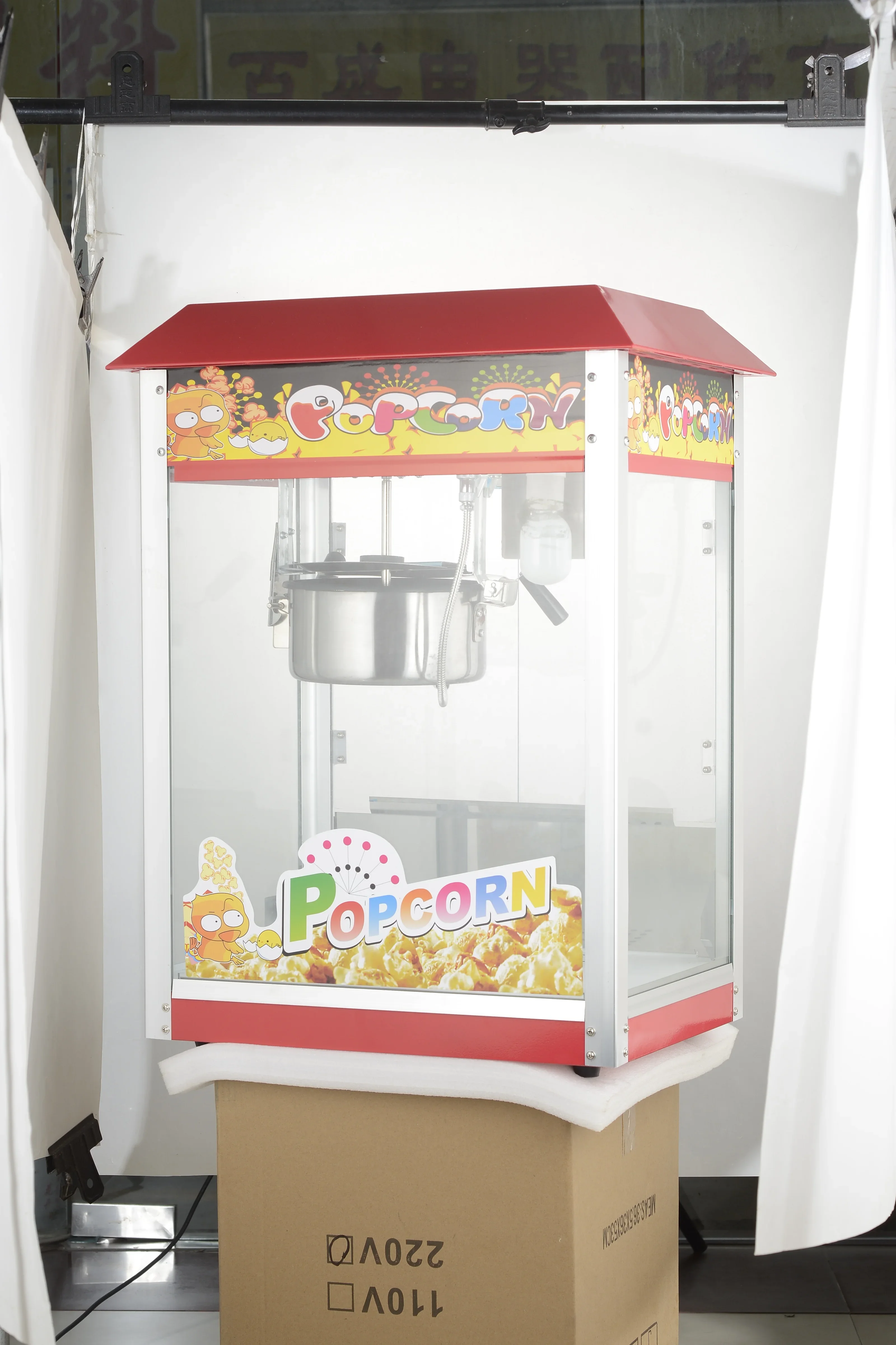 Automatic Sweet Caramel Popcorn Machine Electric Industrial Popcorn Machine for Cinema