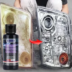 Car Headlight Restoration Agent Scratch Remover Repair Refurbish Car Polymer Protect Headligh Polish Kit Liquid Coating