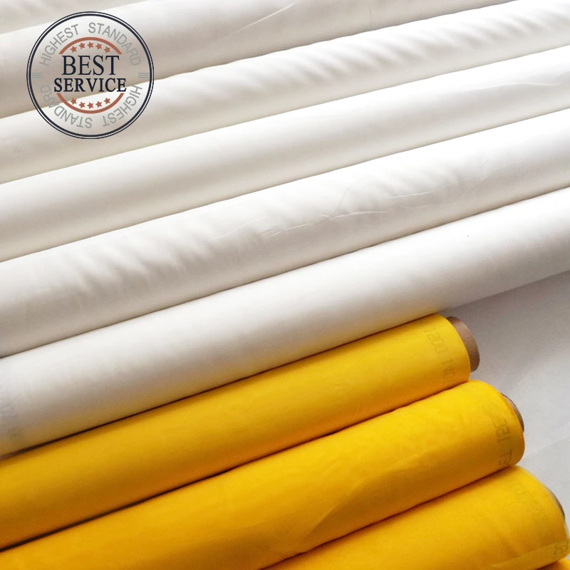 Free Shipping! High Tension 39T 55um 165cm 50M FIELD Best Selling Low Elasticity Screen Printing Mesh White