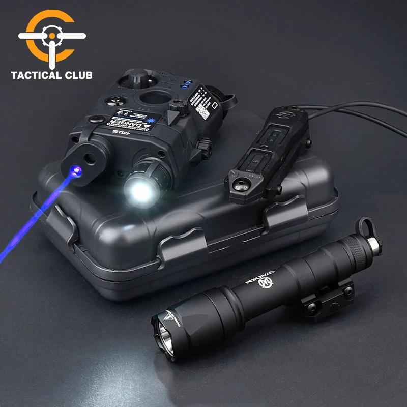 

WADSN Tactical PEQ 15 Aiming PEQ15 Laser Green Blue Red Dot Infrared Ray IR Laser Sight Airsoft M600 Flashlight Weapon Light