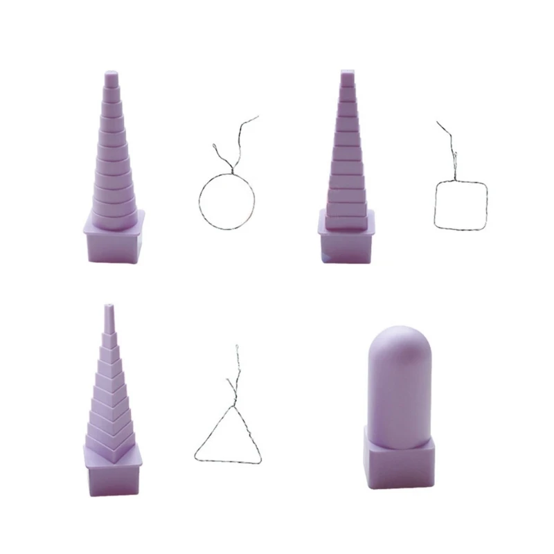 DIY Handmade Shaping Tool Paper Wire Tower 6 Shape Available Jewelry Making Tool F3MD