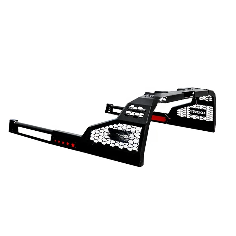Silverado Colorado Sierra 4X4 Universal Steel Sport Roll Bar Large Capacity Rack Basket Carbon Style Upgrade Kit