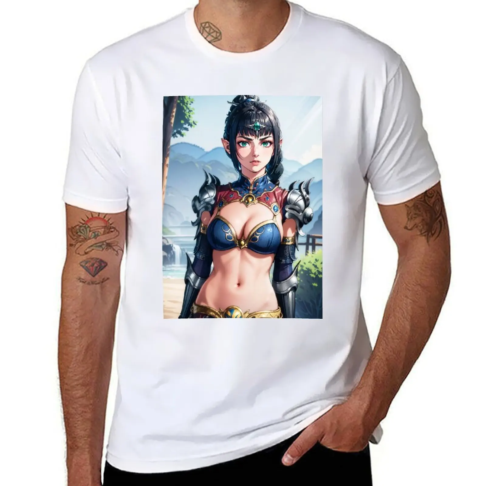 

shadowheart T-Shirt t shirts cotton 100% t shirts for man cotton funny T-Shirt