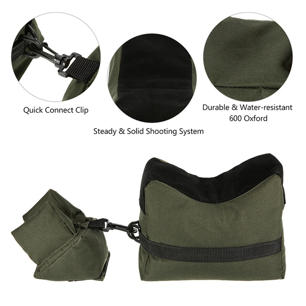 

Outdoor sniper gun tactical support for military hunting, before and after shooting, rest bags, rifle racks, sandbags not filled