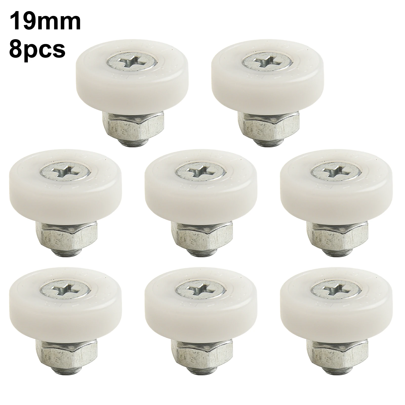 

8 Pack Plastic Drawer Pulley Replacement Wheels Bearing Small Pulley With Nuts For Cabinet Sliding Doors Cash Registers Hot Sale