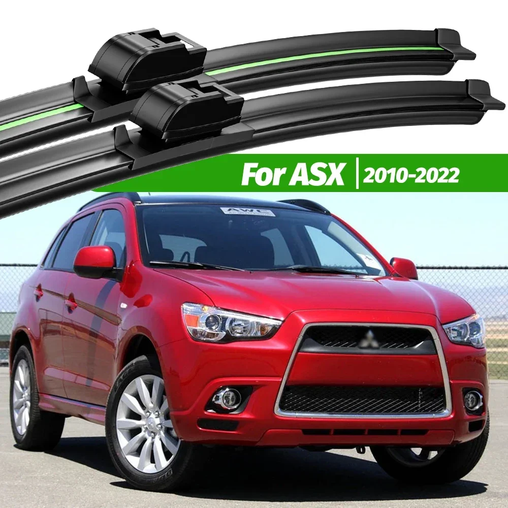 

For Mitsubishi ASX 2010-2022 2pcs Front Windshield Wiper Blades 2011 2012 2016 2017 2019 2020 Windscreen Window Accessories