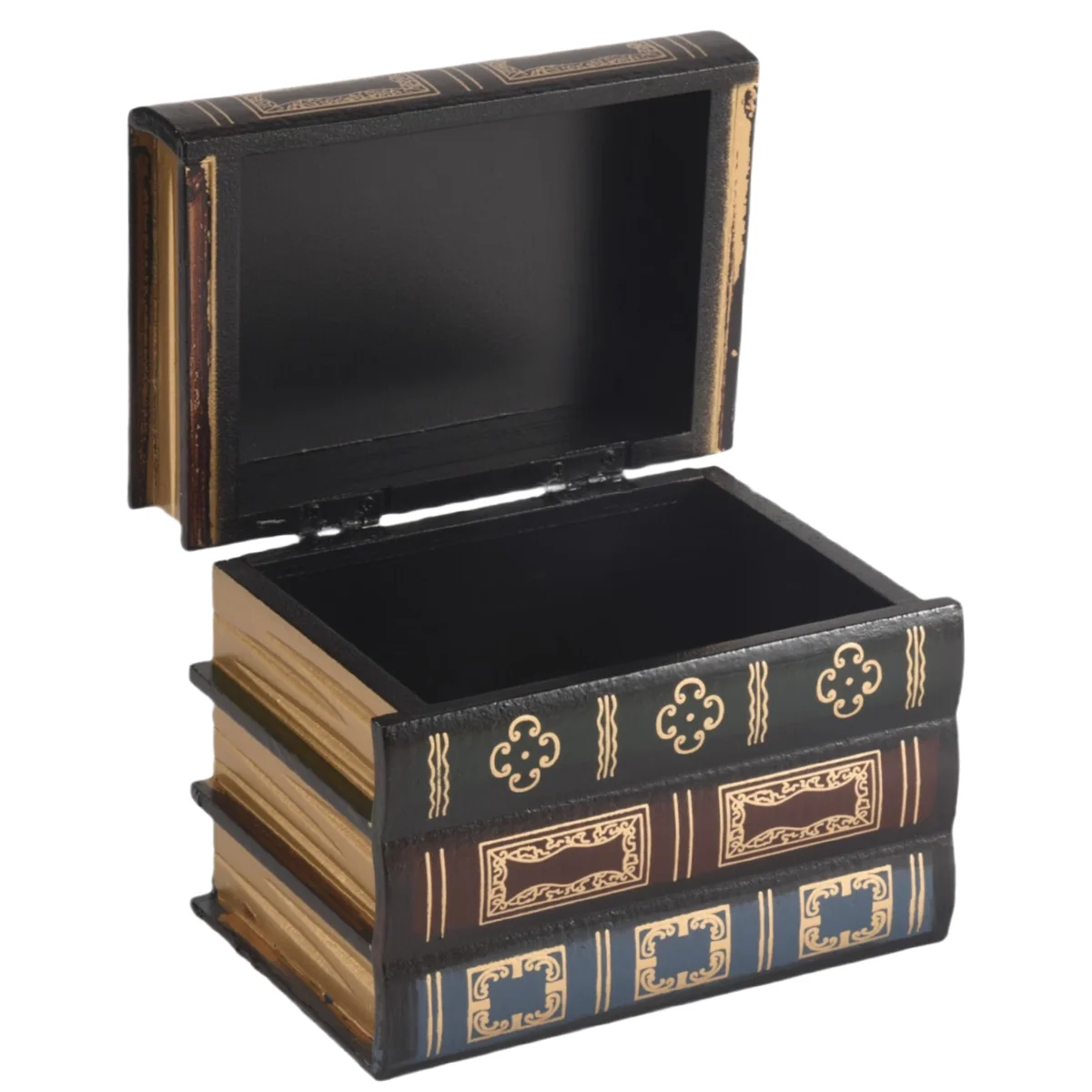 European Retro Storage Box Book Shape Storage Box Wooden Jewelry Box