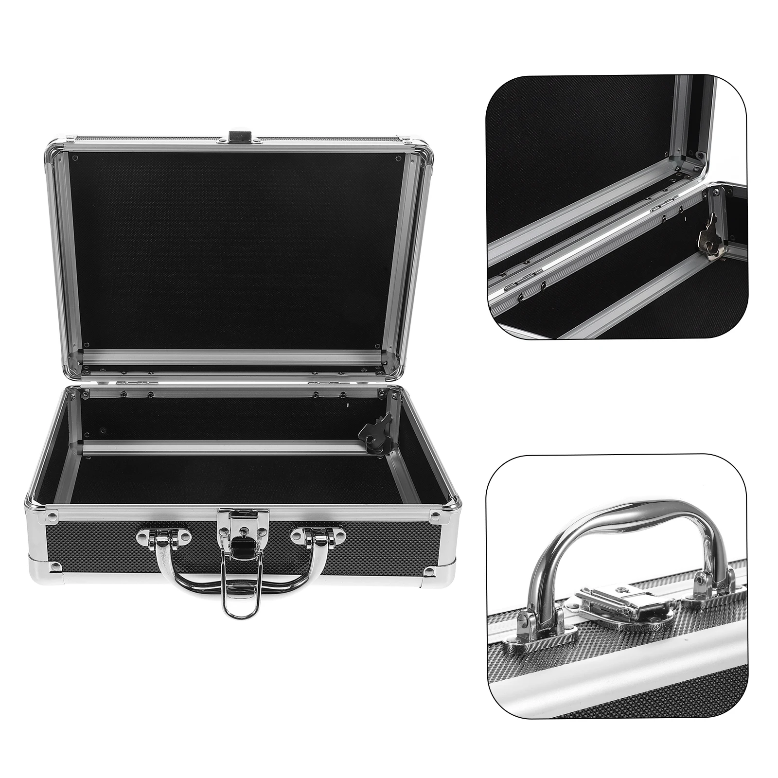 

Toolbox Aluminum Alloy Case Large Capacity Portable Organizer Empty Storage Box Hardware Accessories Container