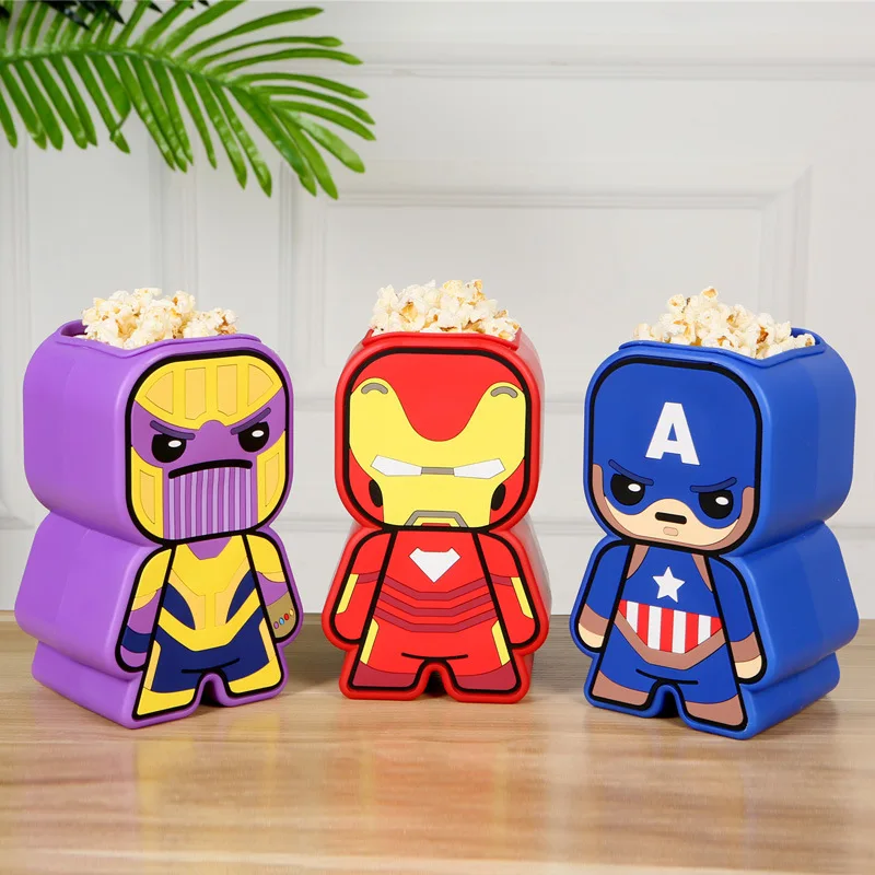 Marvel style popcorn bucket movie merchandise essential items for movie theaters daily household items children's gifts decorati