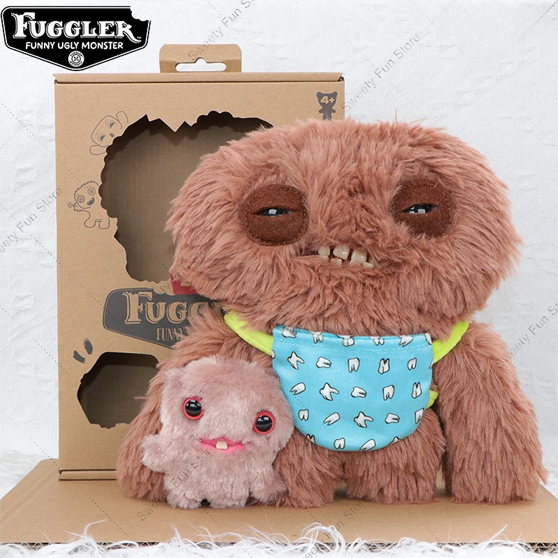 100% Original Fuggler Ugly Monster Plush ของเล่นน่ารัก Mini Rascals Series ฟันมอนสเตอร์ตุ๊กตา Double Trouble Squidge ตุ๊กตาของขวัญ