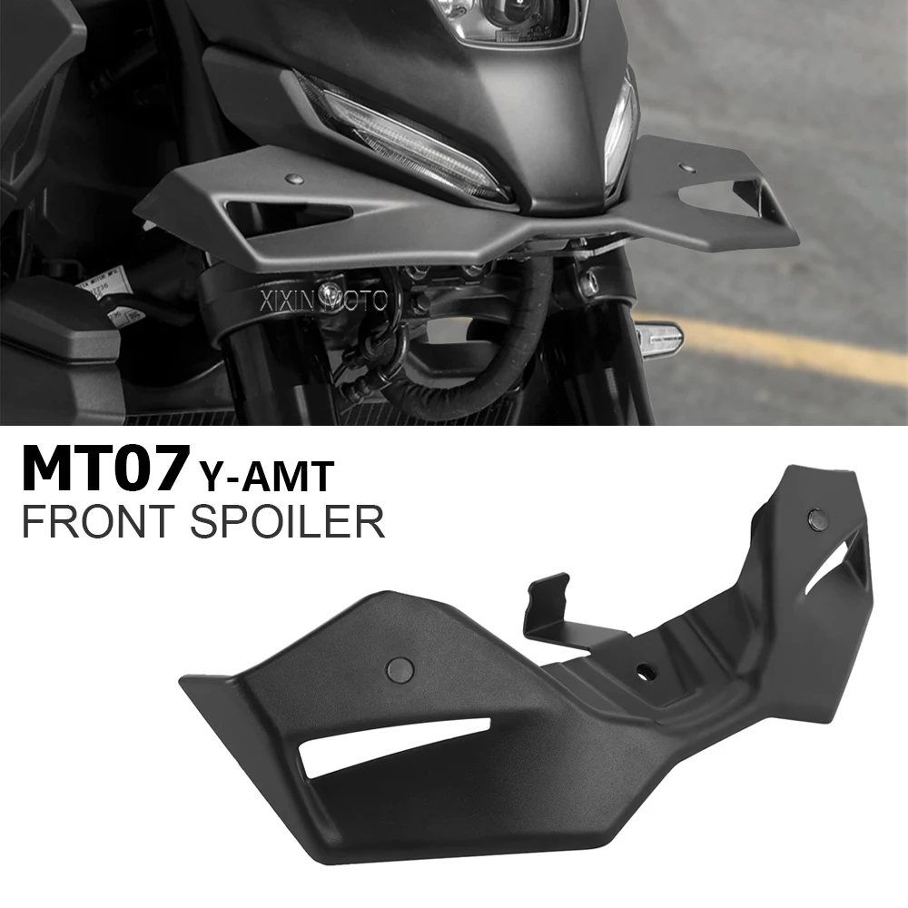Для мотоциклов YAMAHA MT07 Gen4 MT 07 Y-AMT 2025 2026: Спортивные аэродинамические передние спойлеры (алероны) для нейкед-мотоциклов, создающие прижимную силу, аэродинамическое крыло-обтекатель