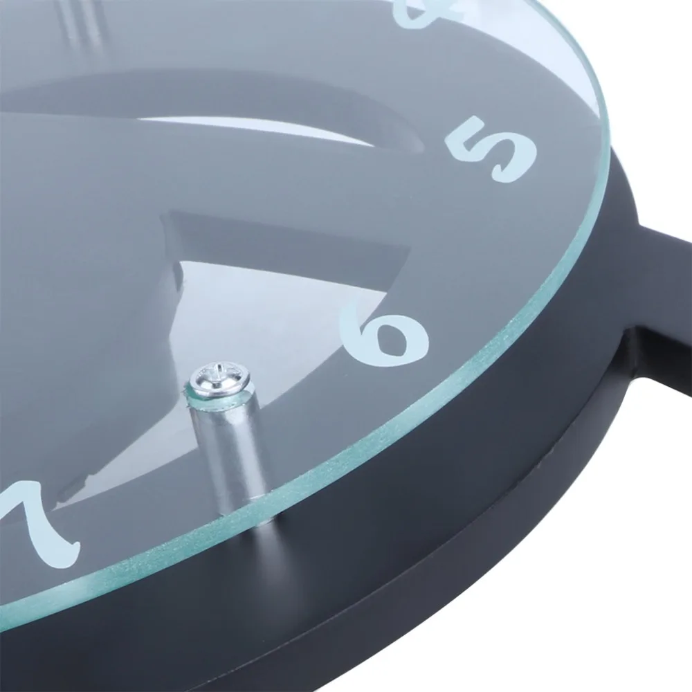 Black Electronic Wall Clock Musical Note Quartz Mechanism Silent Quartz Clock Silent Accurate Timekeeping Musical Note Clock