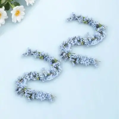 

66.8-Inch Artificial Flower Vine Realistic Silk Lilac Garland For Wedding Home Decor Hanging Flowers Simulation Vine Decor Faux