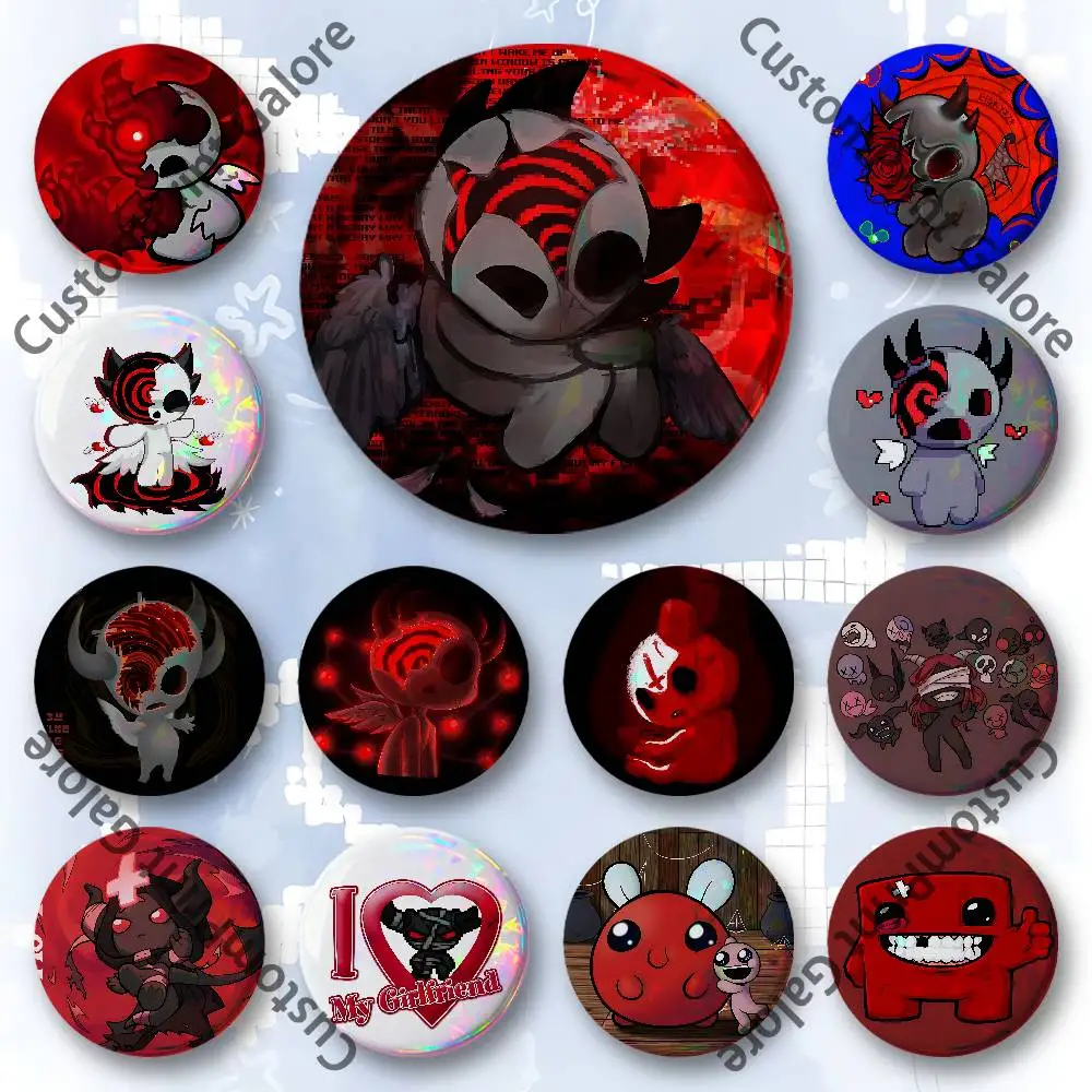 

Tainted Apollyon B-Binding I-Isaac Round Custom Badges 75 58 44 32 25 mm Brooch Backpack Hat Enamel Pins Accessories Toys Gifts
