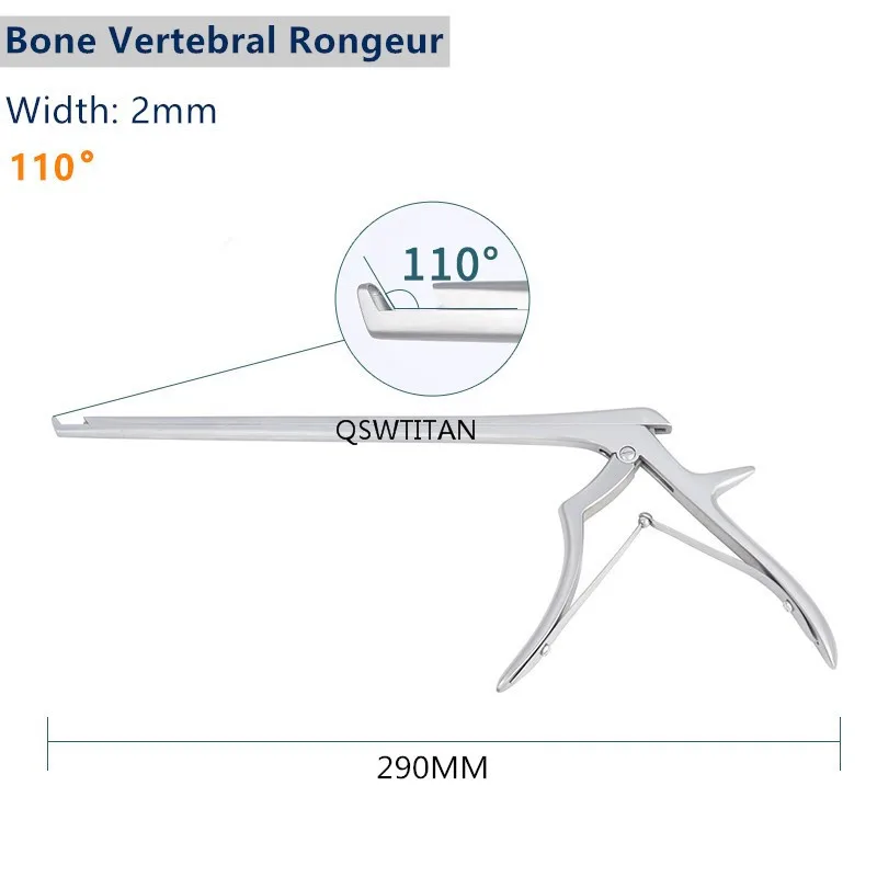 

QSWTITAN Orthopedics Kerrison Rongeur 90° /130°/110° 290mm Stainless Steel Veterinary Bone Forceps Instruments
