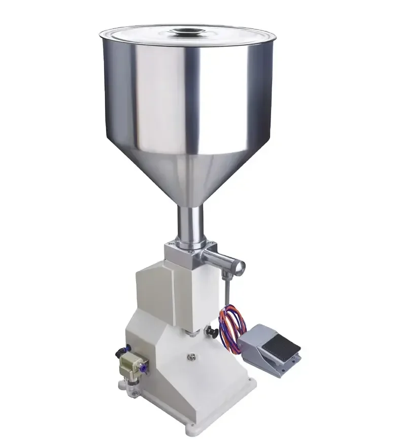 

A02 Mini Stainless Steel Pneumatic Filling Machine Cream Food Paste Liquid Dispensing Packing Equipment for Small Factory