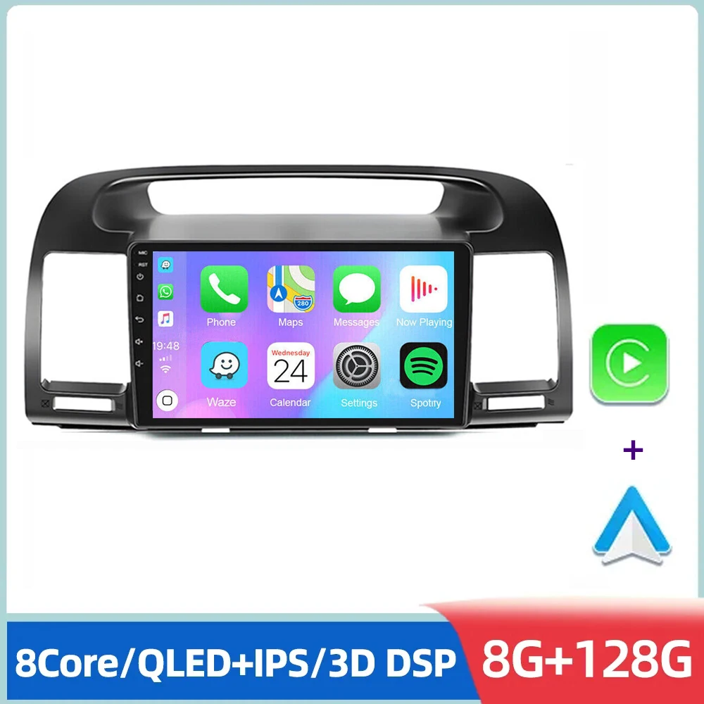 

4G+64G Car Radio For Toyota Camry 5 XV 30 2001-2005 2006 Android 14.0 Multimedia Video Player GPS 4G Carplay Autoradio Head Unit