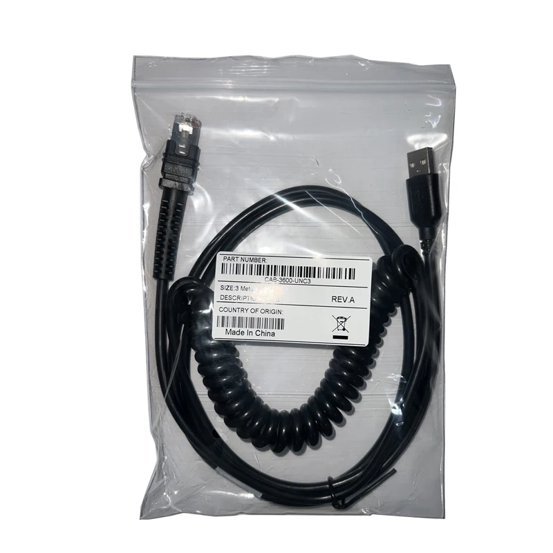 

USB-кабель 3 м, совместимый с Zebra LI3608 LI3678 DS3608 DS3678, сканер штрих-кода, кабель для передачи данных