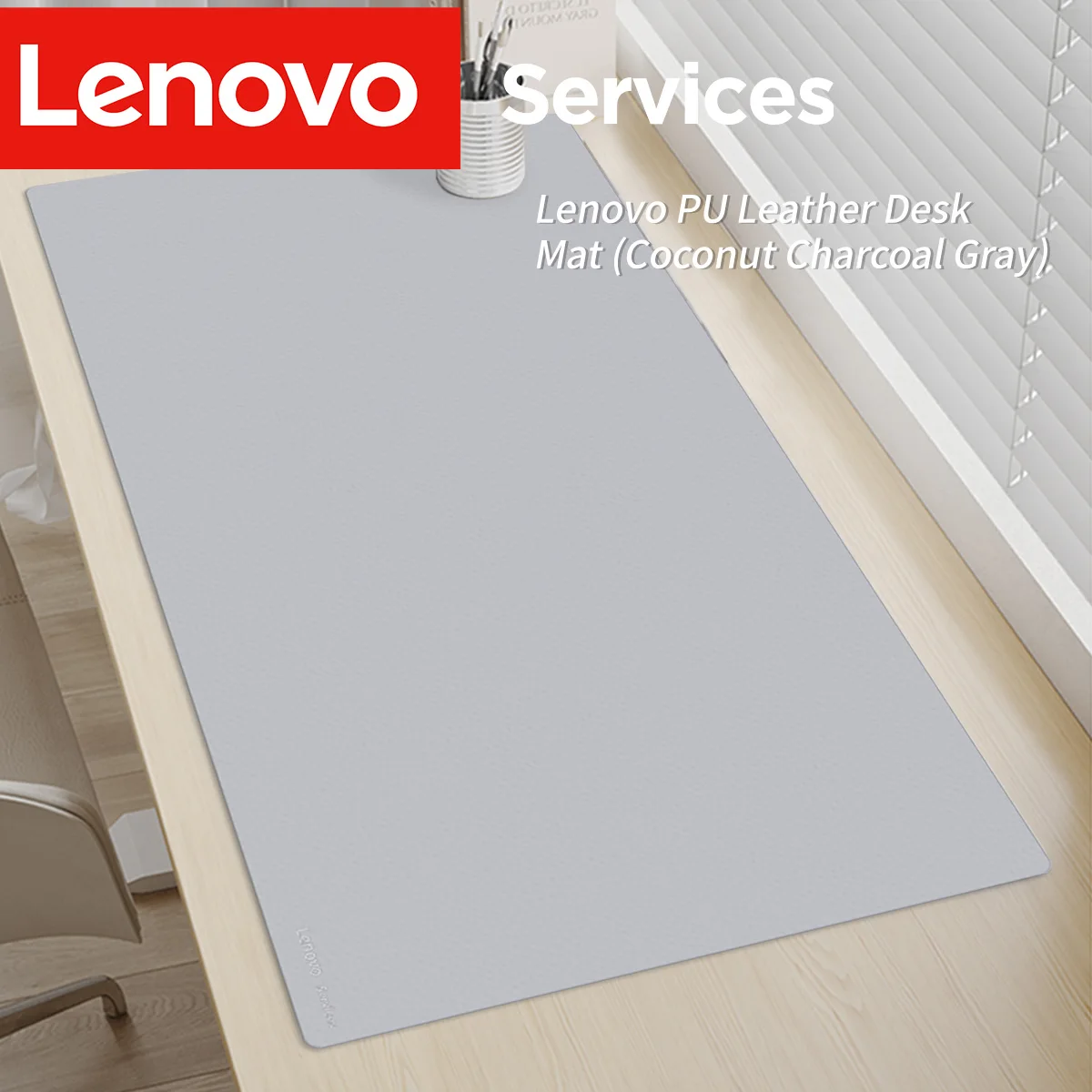 Lenovo große Leder-Schreibtischunterlage, wasserdicht, hitzebeständig, Schreibtischunterlage, Büro, Arbeit, Gaming, Schreiben, minimalistisches Mauspad für Laptop, PC