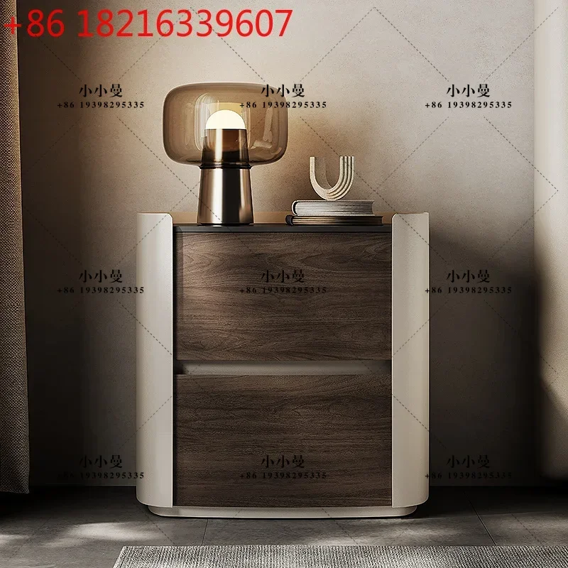 YAO Luxury Simple Night Table Modern Storage Italian Style Nightstand Exquisite Trendy Mesas De Noches Dormitorio Bedroom Furnit