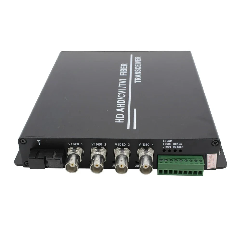 2025 Brand New CVI TVI 1080p 4Ch BNC+1Fiber Coaxial Video Multiplexer Transmitter/Receiver Fiber Optic Video Converter