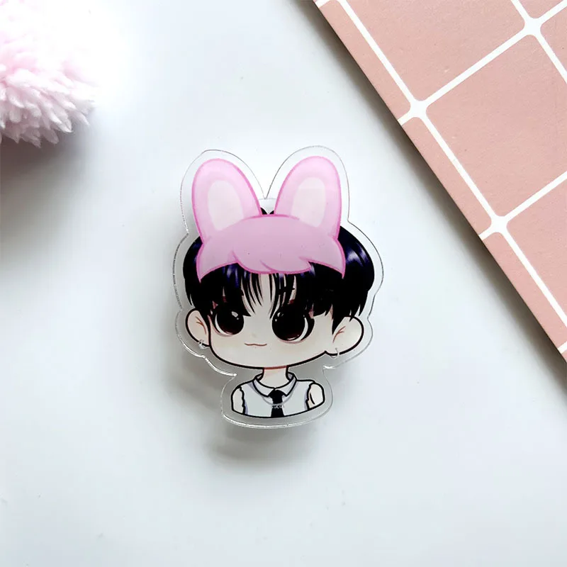 New Straykids Cartoon Acrylic Double sided Stand up SKZoo Desktop Ornament Accessories Star Surrounding Fans Gifts