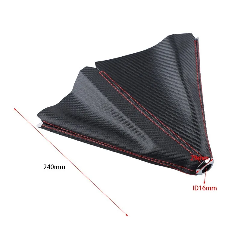 Universal PU Leather Car Gear Shift Collars Auto Manual Stick Shifter Knob Boot Cover Gaiter Accessories Multiple Styles 16mm