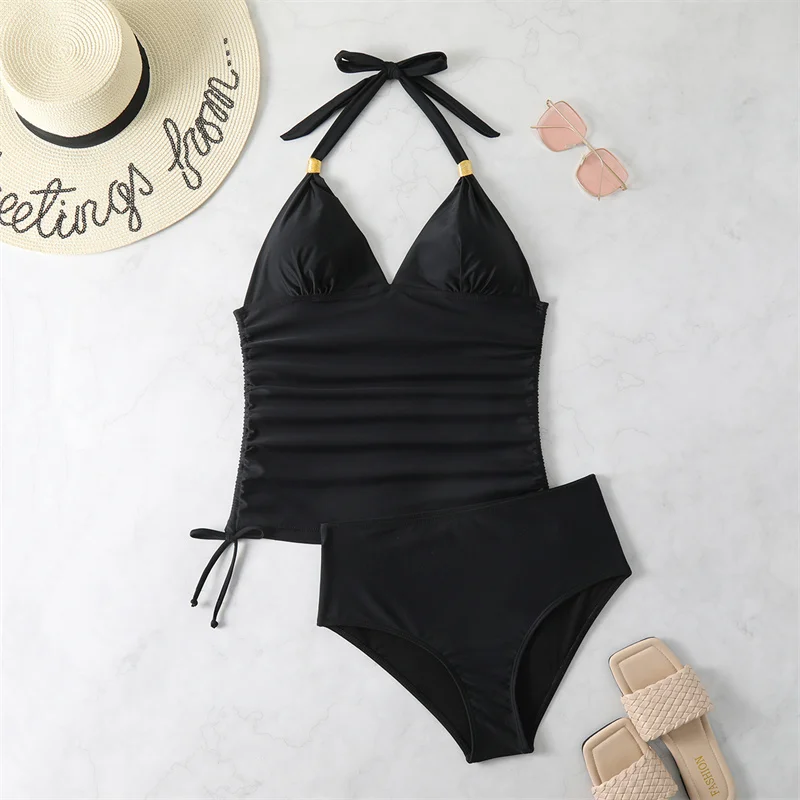 Bikini 2023 New Swimsuit Women Swimwear Sexy Push Up Two Piece Tankini Bikinis Set Deep V-neck Bathing Suit Female Biquini Beach