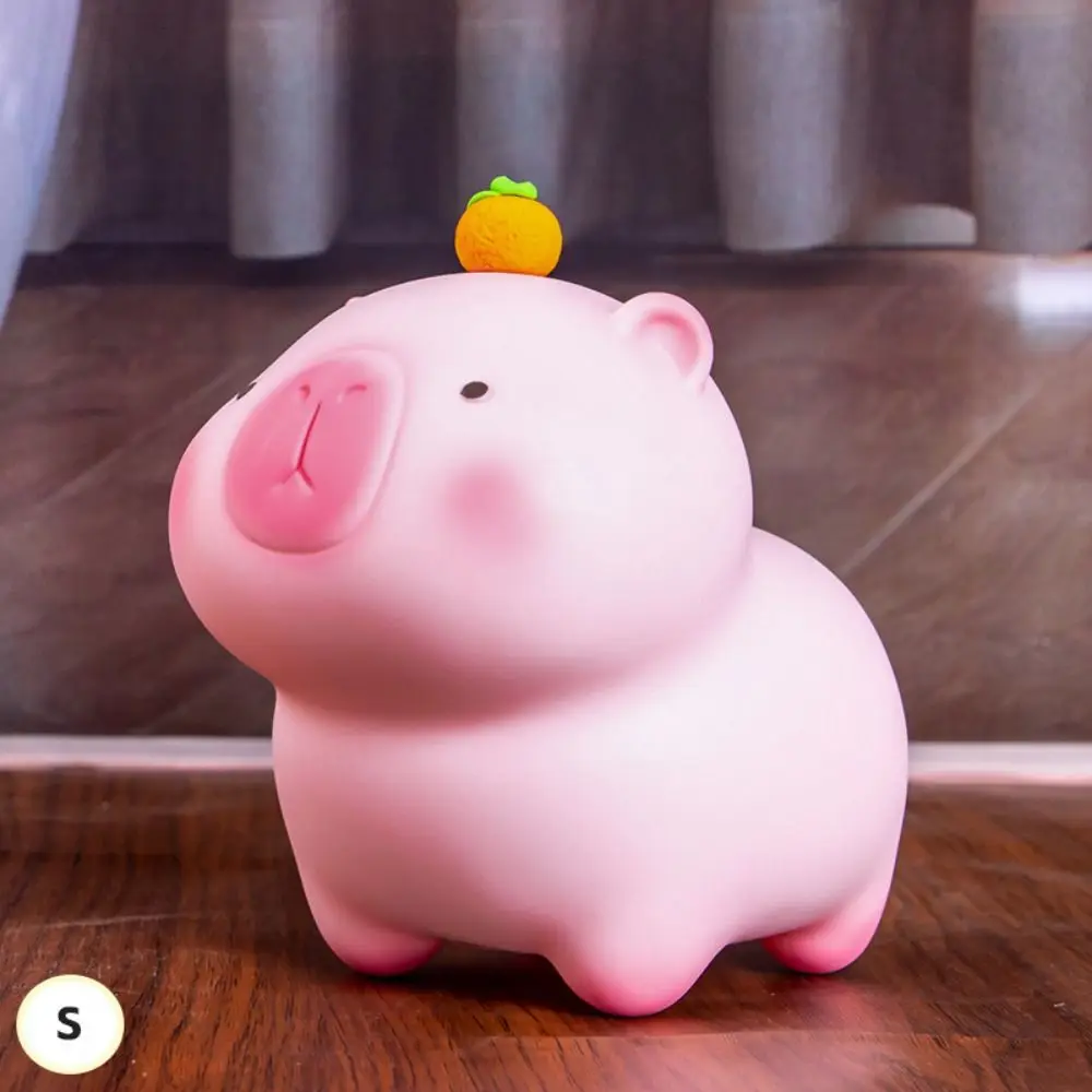 Capybara Capybara Piggy Bank กันน้ําตกแต่ง Crayon Capybara Piggy Bank ไวนิลความจุขนาดใหญ่ตู้เซฟ