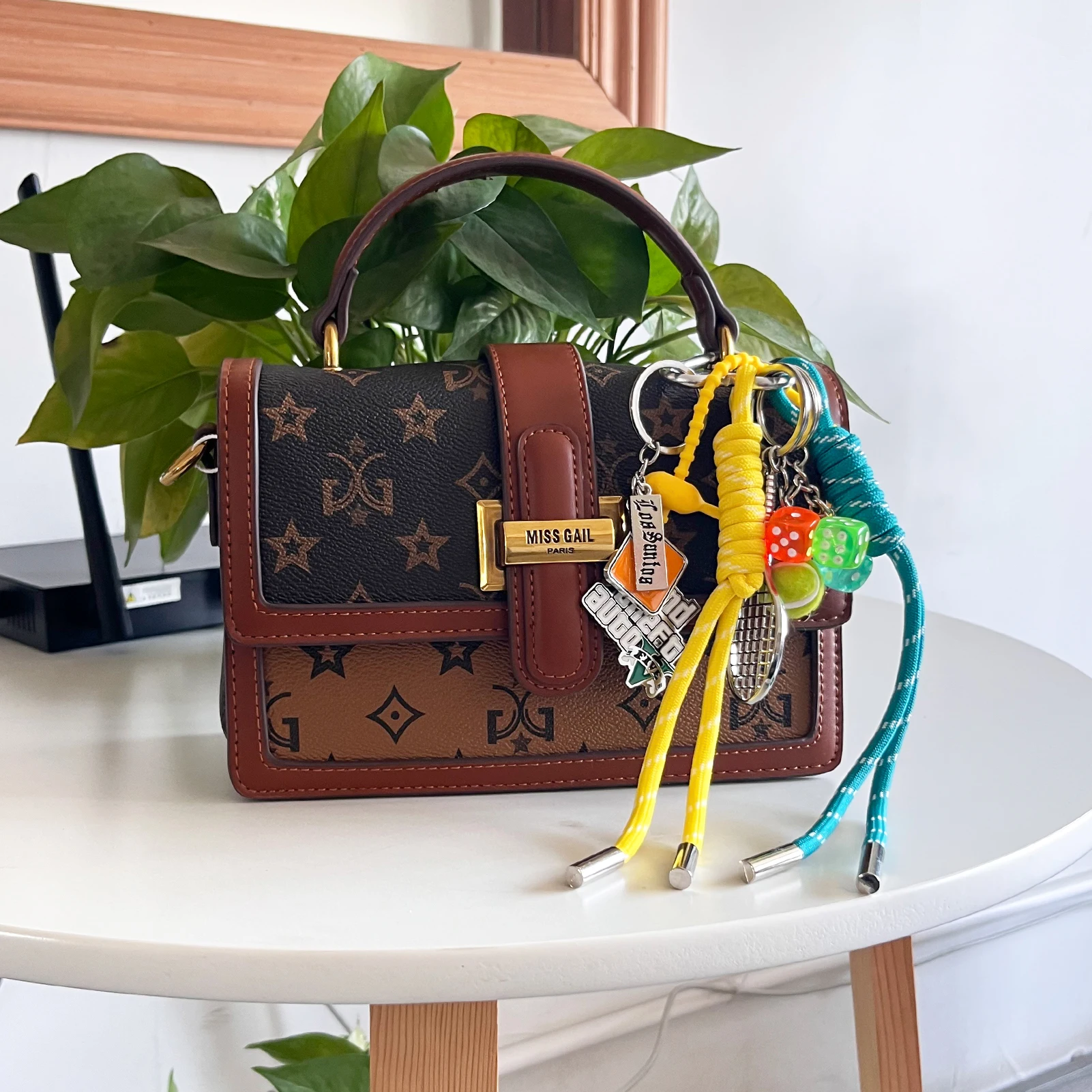 المرأة DIY حقيبة المفاتيح النايلون اليدوية حبل GTA5 Jinx الإشعاع غطاء زجاجة البيسبول جولف الدب مضفر قلادة هدية للأصدقاء #5