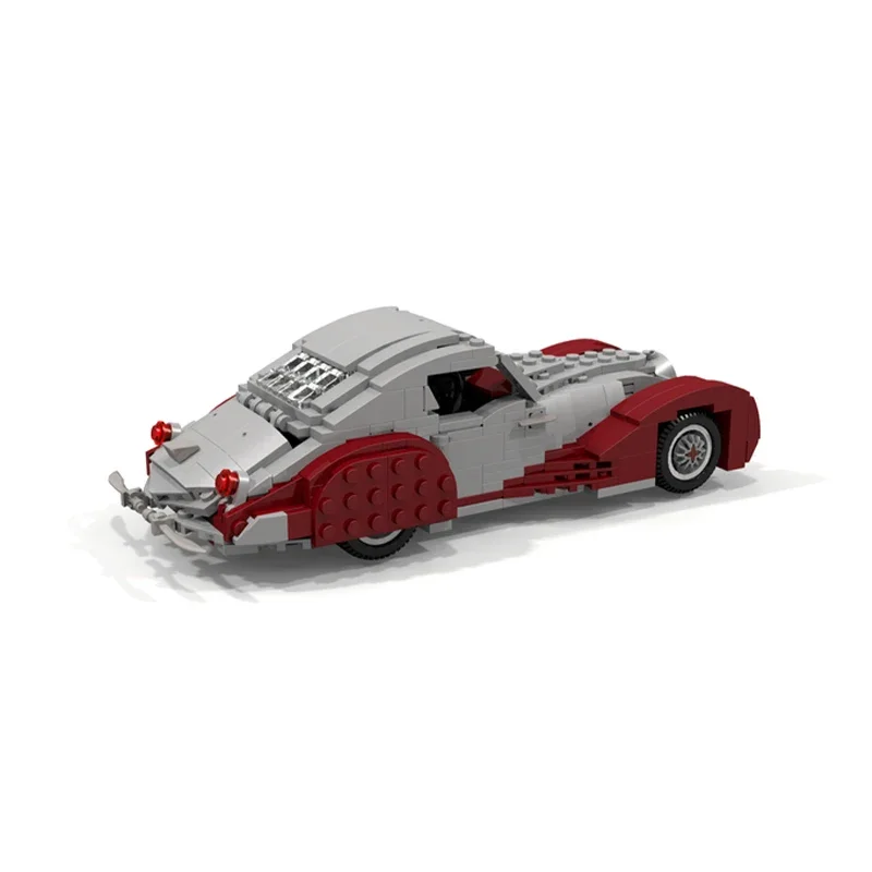 447 Stück MOC Talbot Lago T 150 SS Teardrop Coupe – Vintage Teardrop Design Display DIY Modell Bausteine Geburtstagsspielzeug Geschenk