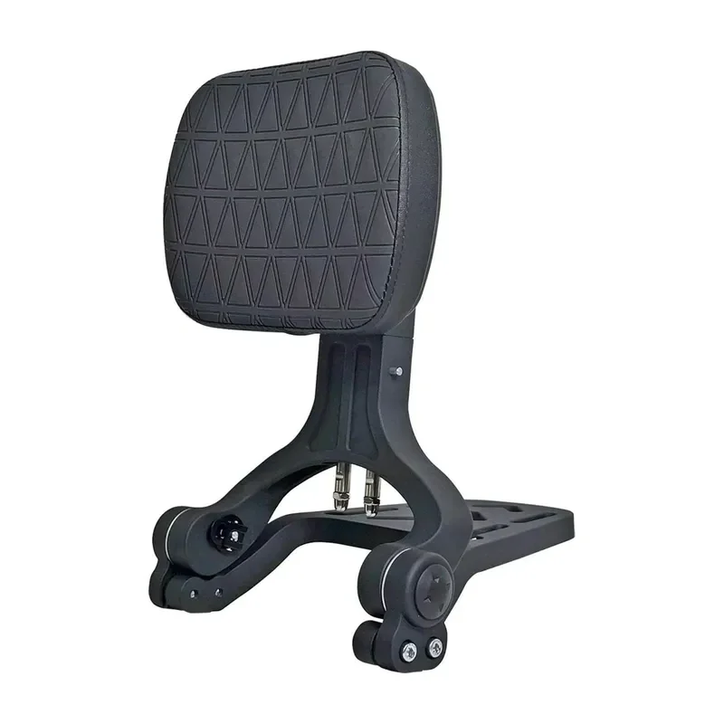 Universal Motorcycle Rear Seat Backrest High Elasticity Foldable Waist Support Extension for Scooter Bike Passenger Comfort