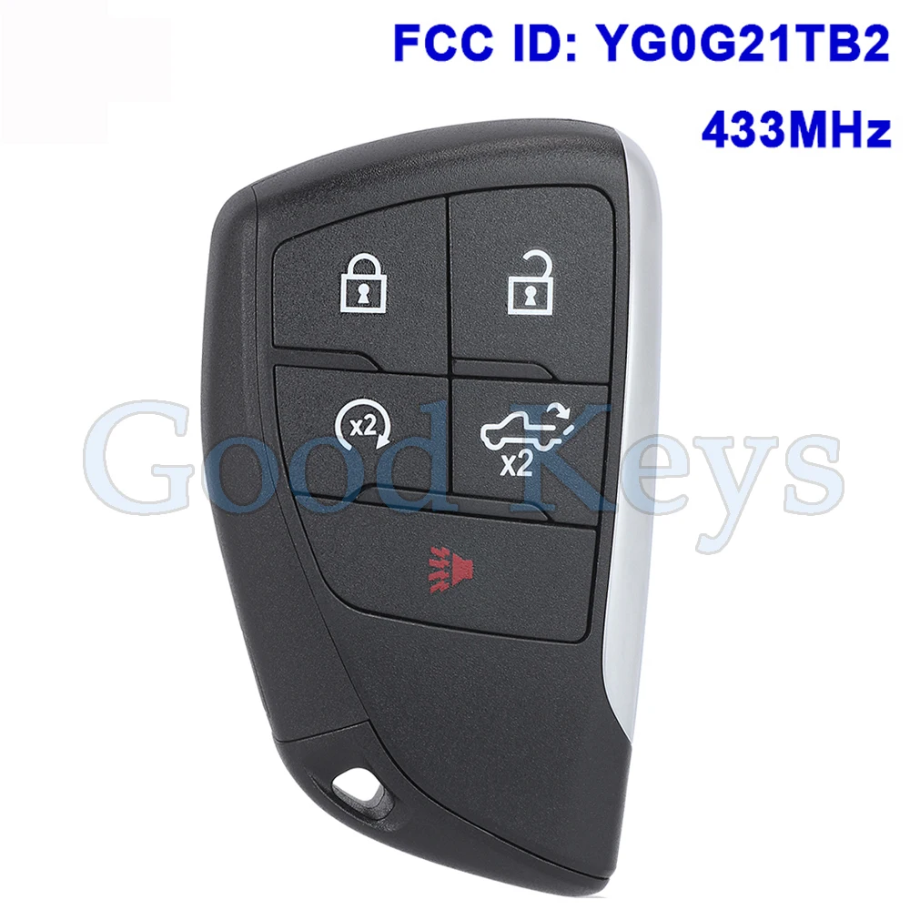 

KEYECU YG0G21TB2 HUFGM2718 for Chevrolet Silverado for GMC Sierra 1500 2500 3500 2022 2023 2024 13548437 Smart Remote Key Fob