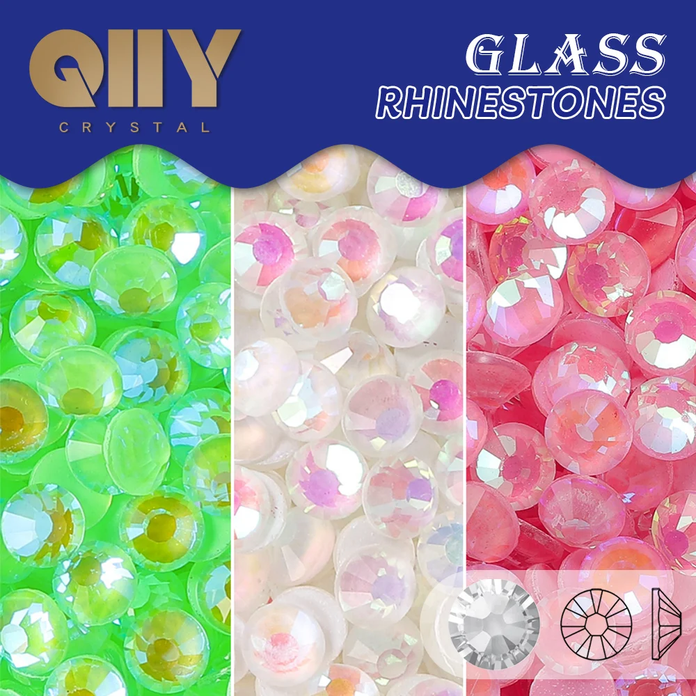 

1440Pcs Mocha Shimmer High Quality Rhinestones Flatback Glass Diamond Strass For Nail Art Clothes Garment DIY Accessories