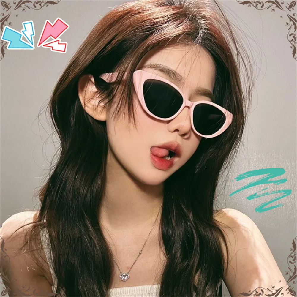 Gafas de sol Vintage con forma de ojo de gato para mujer, gafas Retro con  montura pequeña, gafas de sol con protección solar, lentes oceánicos, gafas  de moda / Pesca, image size:1000x1000