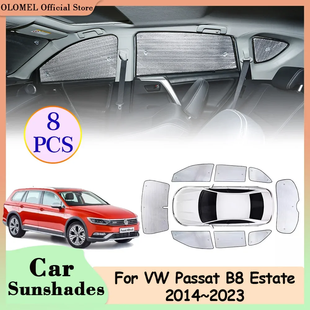 

Car Full Coverage for Volkswagen VW Passat B8 Estate 2014~2023 Rear Side Window Sunvisor Windshield Sunshades Curtain Accessorie