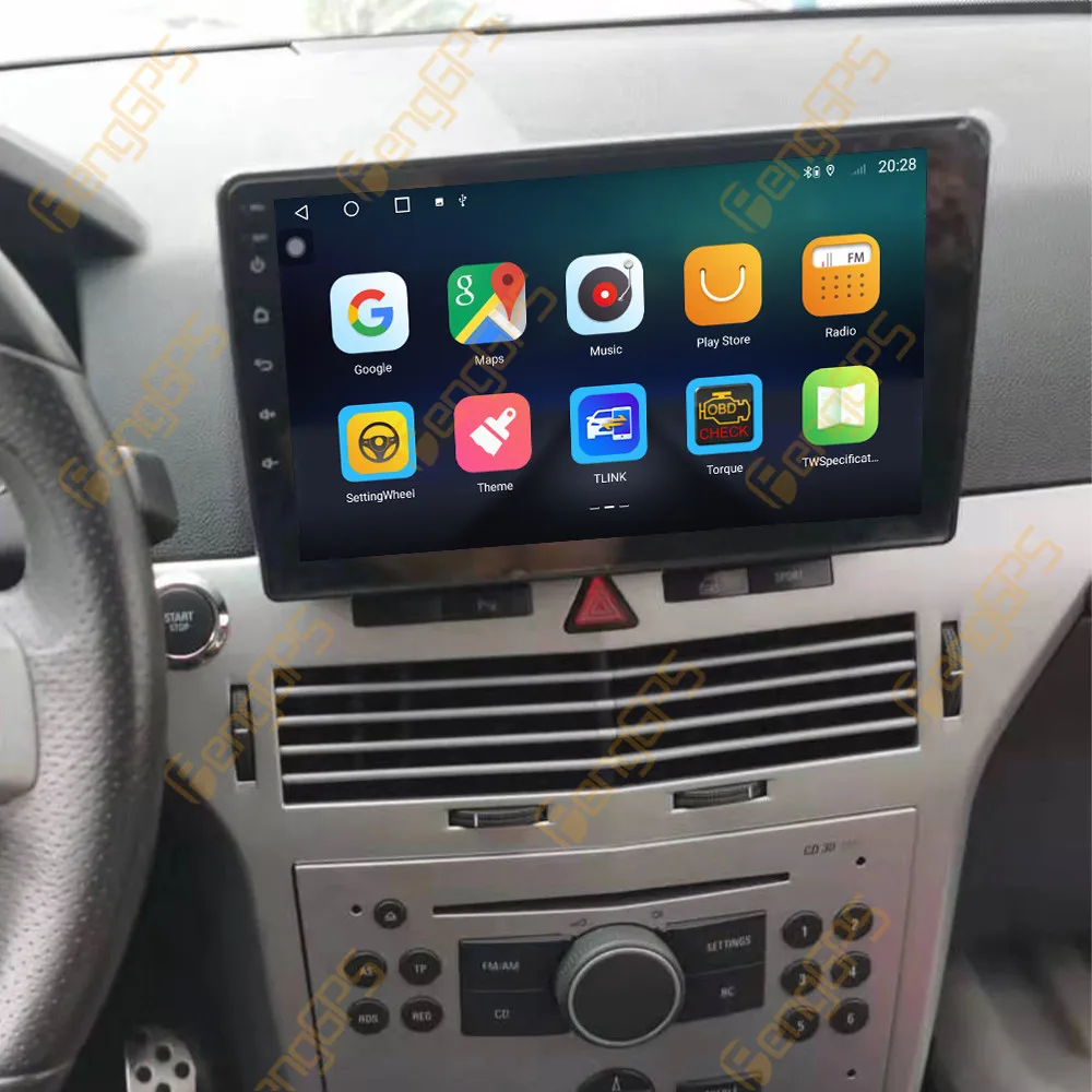 Inefala 9 Inch Android CarPlay Radio Voor Opel Astra H Zafira B Corsa C D 2006-2010 - 2+64G Met Touchscreen