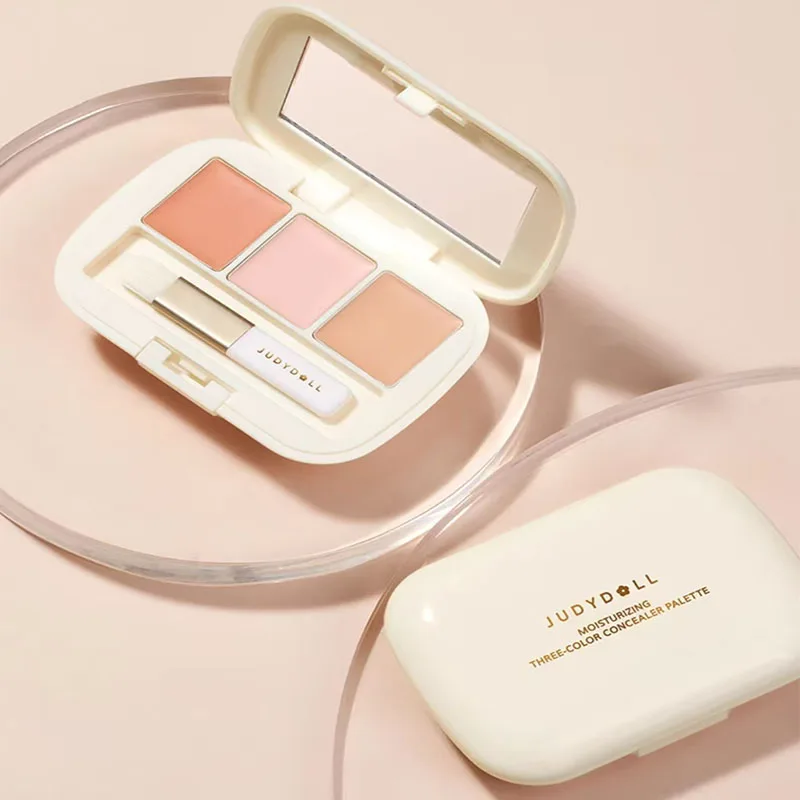 จูดิโดล คอนซีลเลอร์สามสี จานสีฝ้า จุดด่างดํา รอยแผลเป็นจากสิว ครอบคลุมสารฉีกขาด บรรจุ