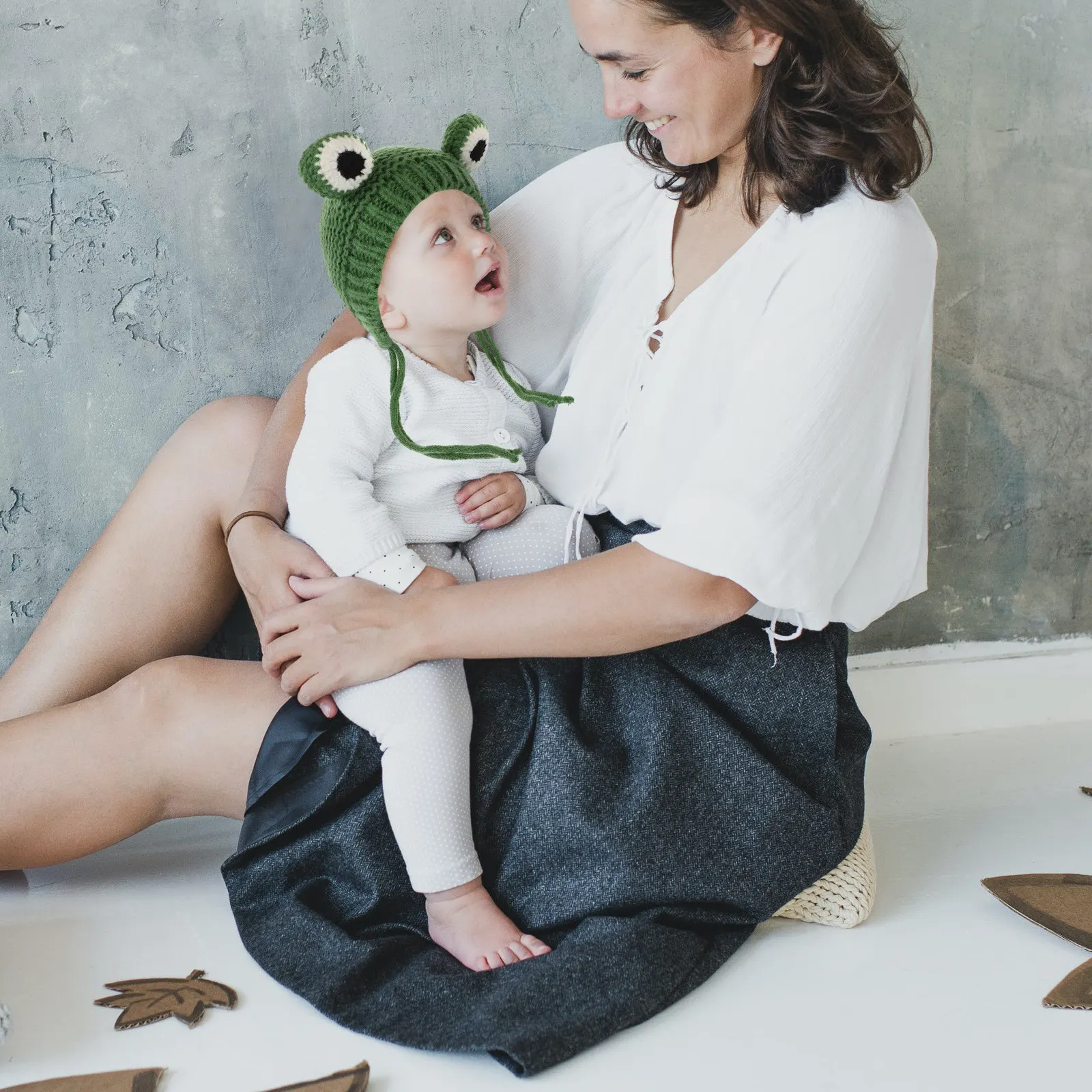 

1 шт. Зимняя детская толстая вязаная шапка с животным принтом, мягкая теплая шапка для детей, для осенних холодных дней, для фотосессий, подарок на день рождения